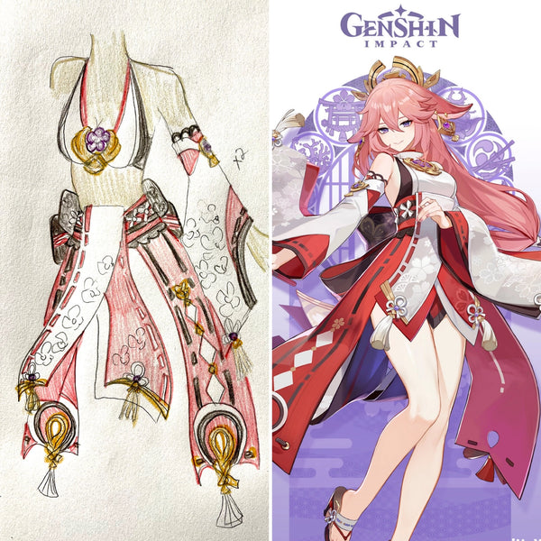 Preorder : Yae Miko Inspired Dance Festival Cosplay Costume