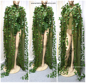 Mother Earth Poison Ivy Cape Costume Rave Wear Cosplay Halloween – L ...