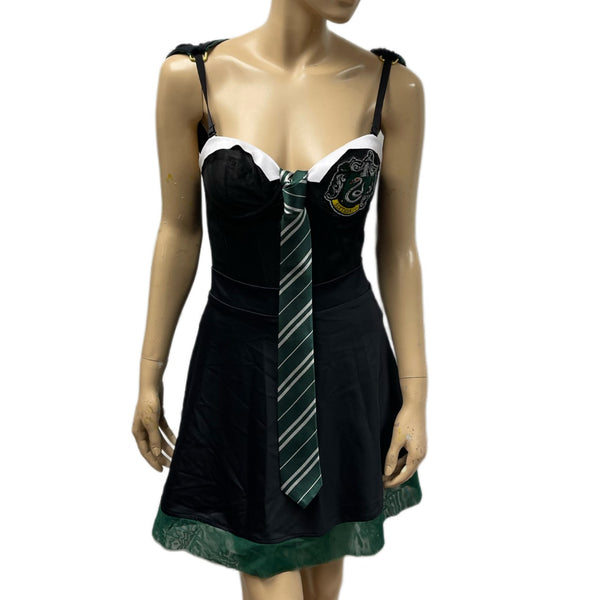 Harry Potter Slytherin House Corset with hood and Skirt